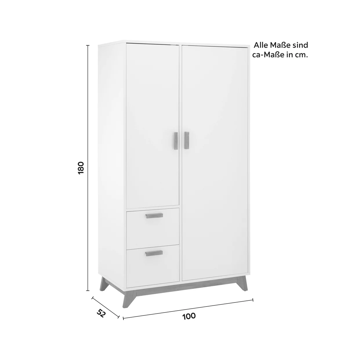 Šatní skříň MILAN 100cm - Obrázek 7