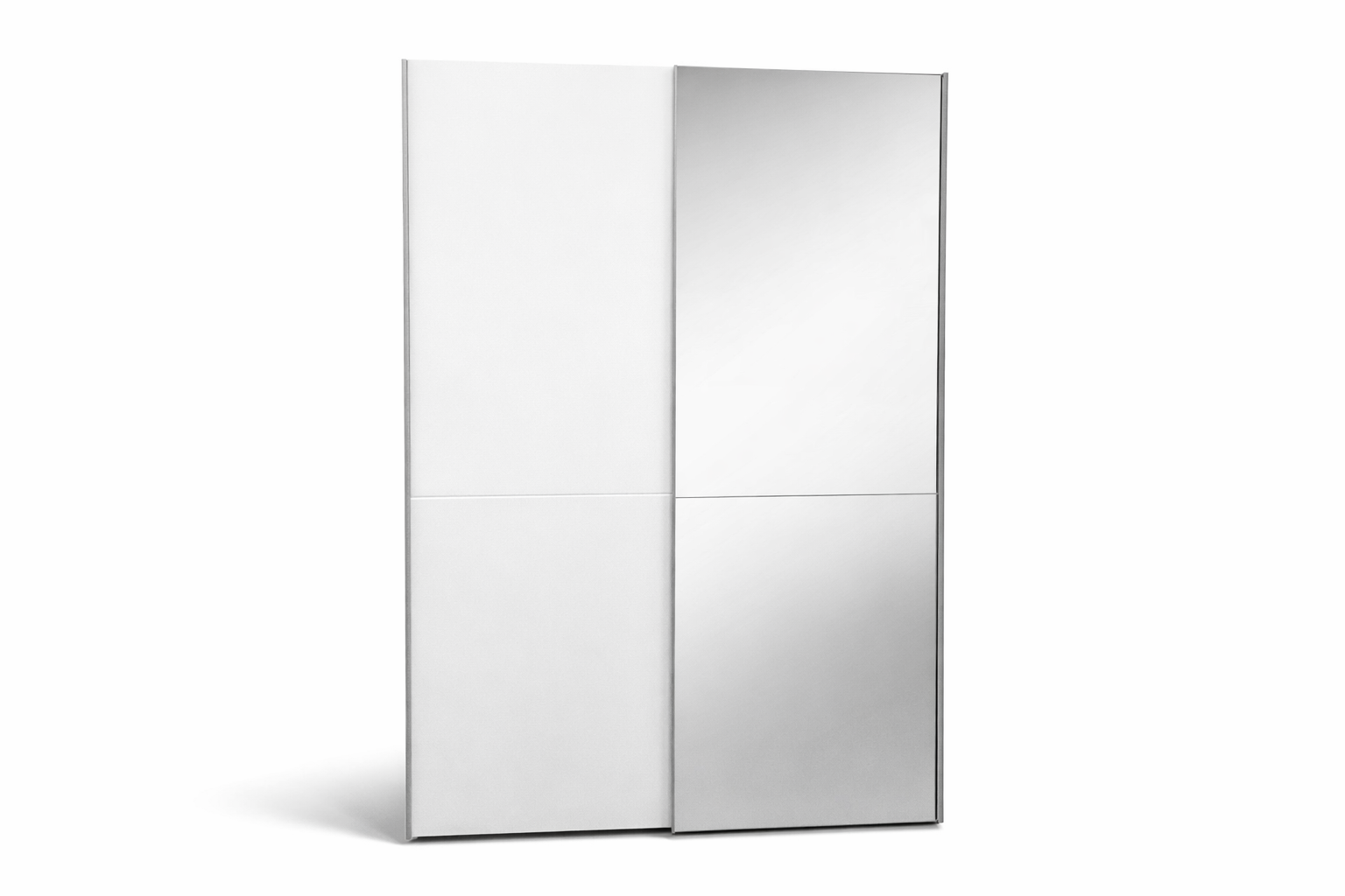 Skříň s posuvnými dveřmi FAST SLIM – bílá, 125 x 195,5 x 38 cm