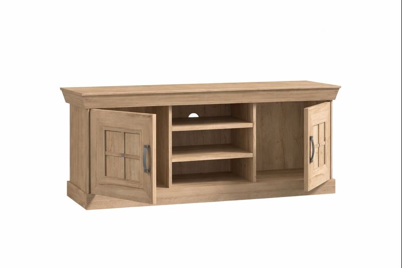 KOMODA POD TELEVIZI CANNES barvy dubu š/v/hl : 143/62/47 cm - Obrázek 2