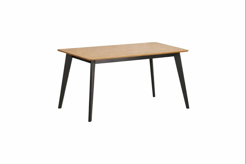 Jídelní stůl Roxby 120 černá, barvy dubu š/v/hl : 120/76/80 cm